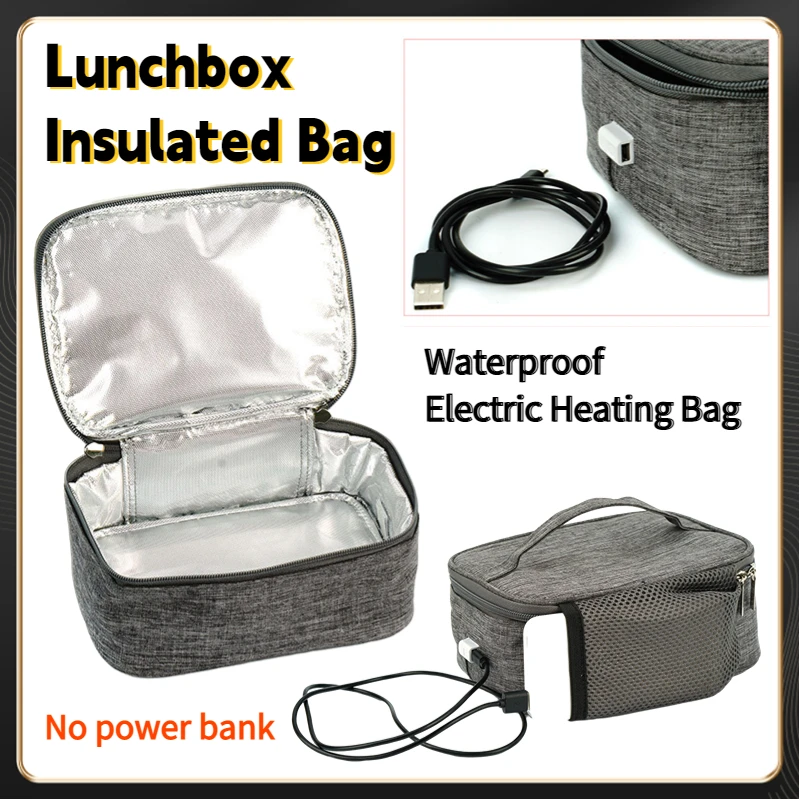 Camping Cooking Accessories - USB Aquecimento Elétrico Isolado Lunch Bag,