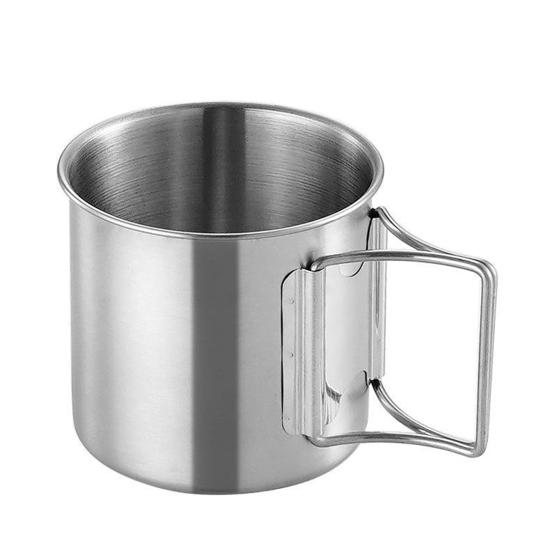 Quality Camping Cooking Set - 260/350/600ML Stailess Aço Caneca Cup Camping