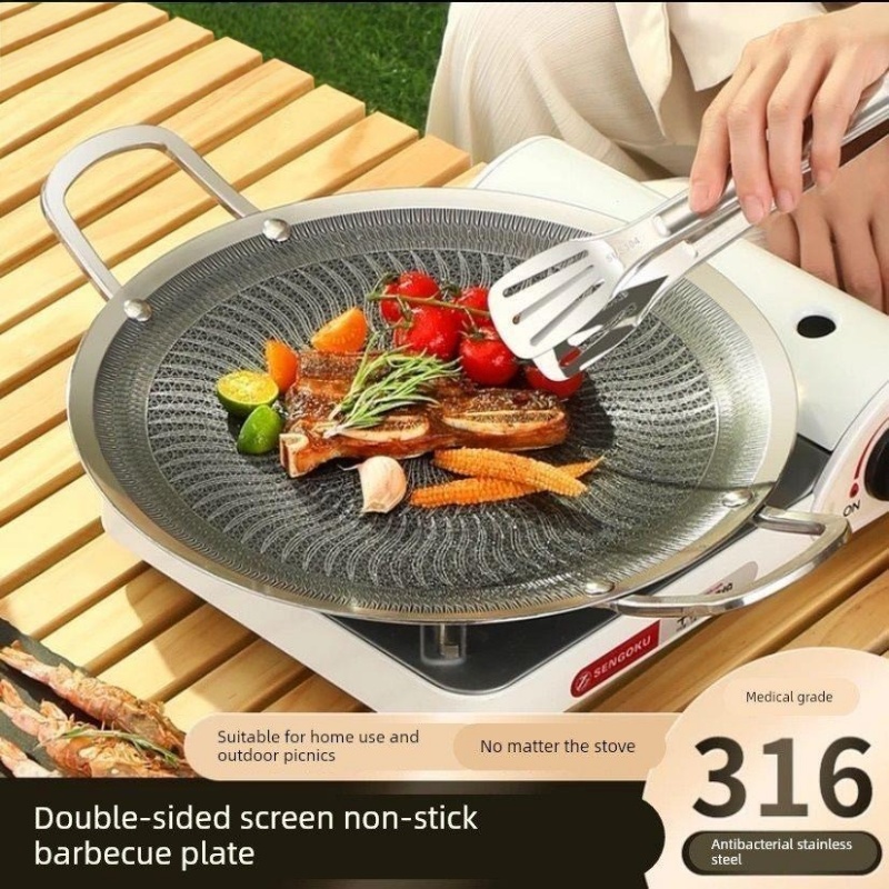 Camping Cooking Pan - Panela de Grelhar Multifuncional em Aço