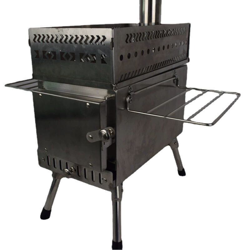 Camping Cooking Fire Pit - Fogão a Lenha Dobrável de Aço