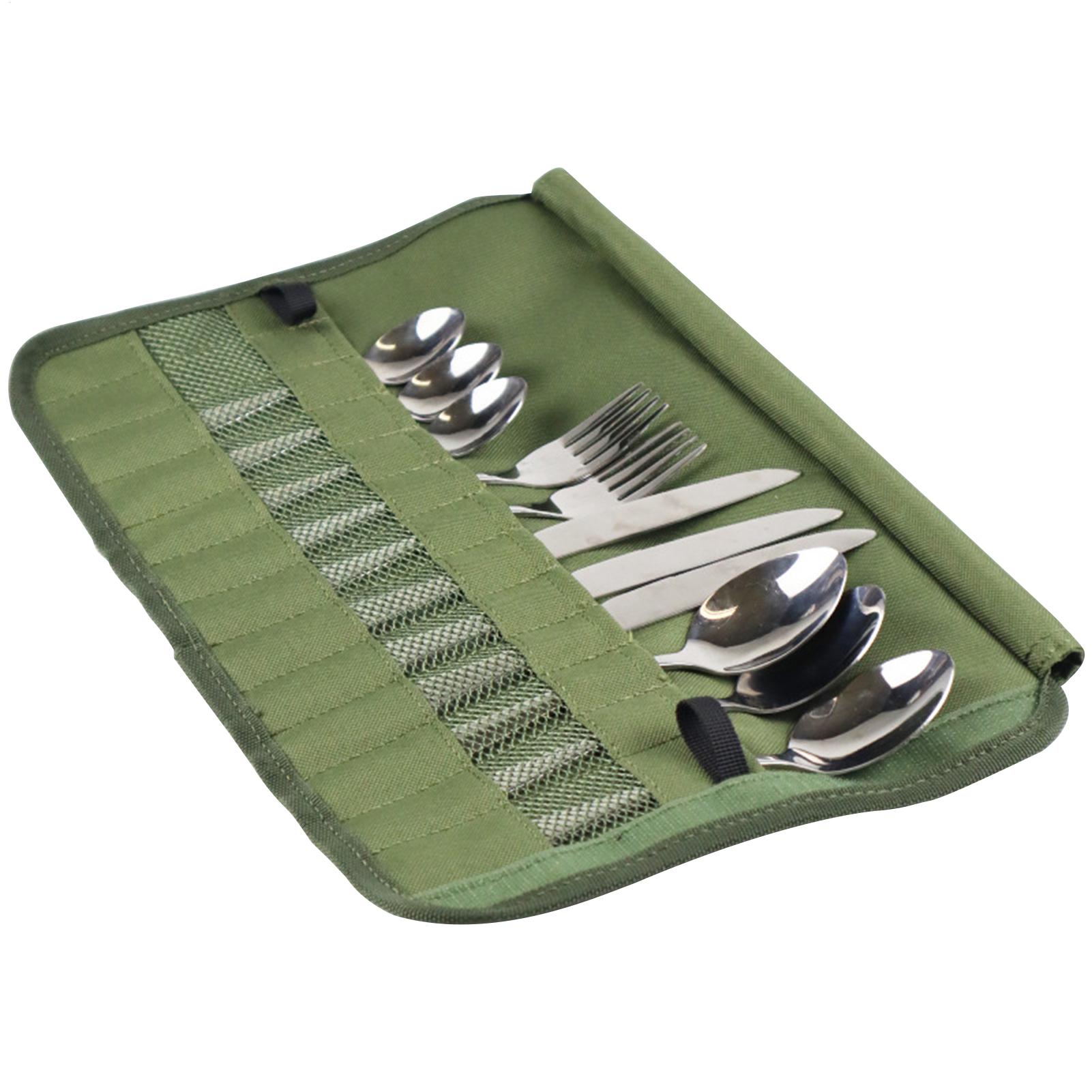 Camping Cooking Utensil Roll - Bolsa de armazenamento para utensílios de