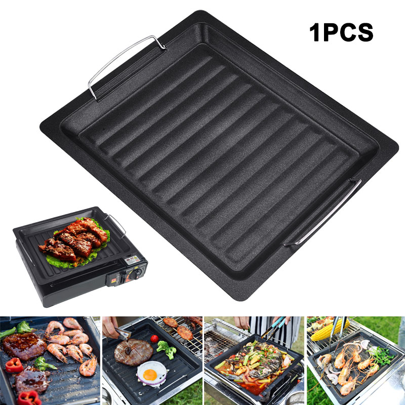 Camping Cooking Pan - Panela de Grelhar Quadrada Grossa para