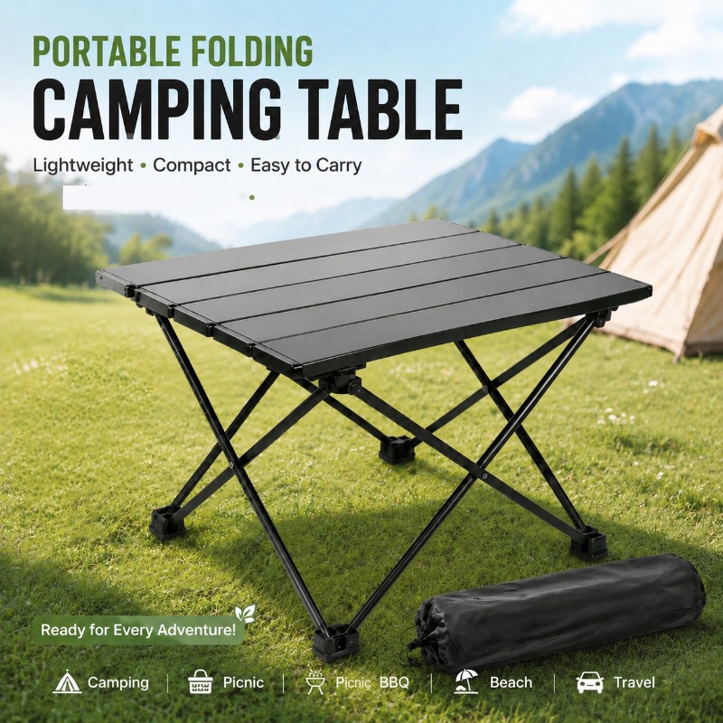 Camping Cooking Fire Pit - Mesa de camping dobrável portátil e