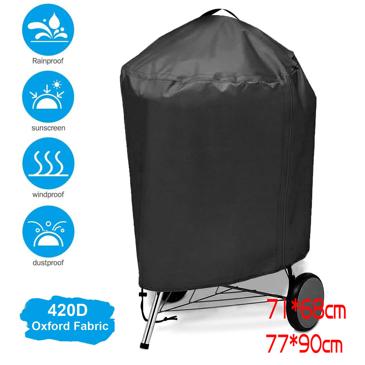Camping Cooking Fire Pit - 210d ao ar livre grill capa