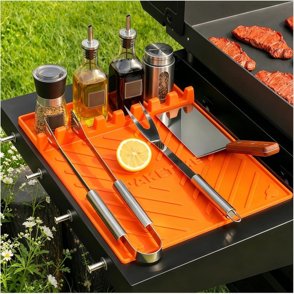 Camping Cooking Accessories - Tapetes de Silicone para Grelha ou