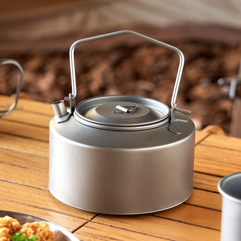 Camping Cooking Pan - Chaleira de titânio para cozinhar água