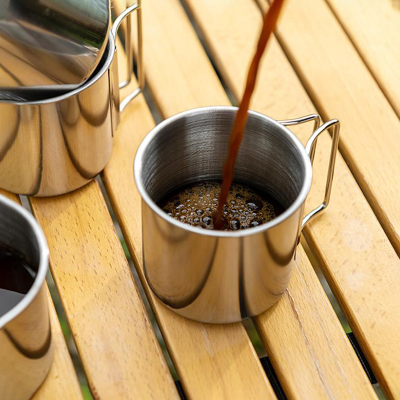 260/350/600ML Stailess Aço Can - Quality Camping Cooking Set avaliação e preço
