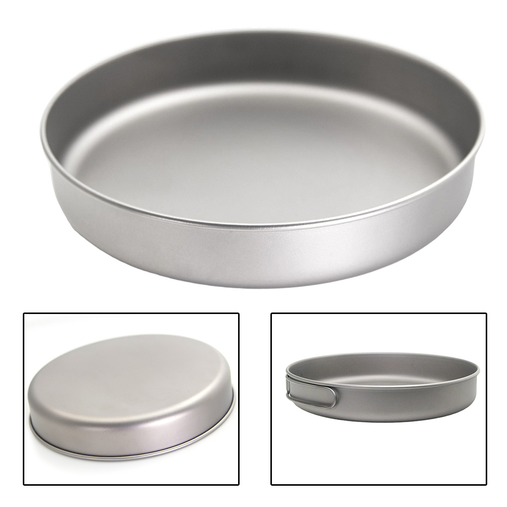 Ultraleve puro ti frigideira p - Camping Cooking Pan avaliação e preço