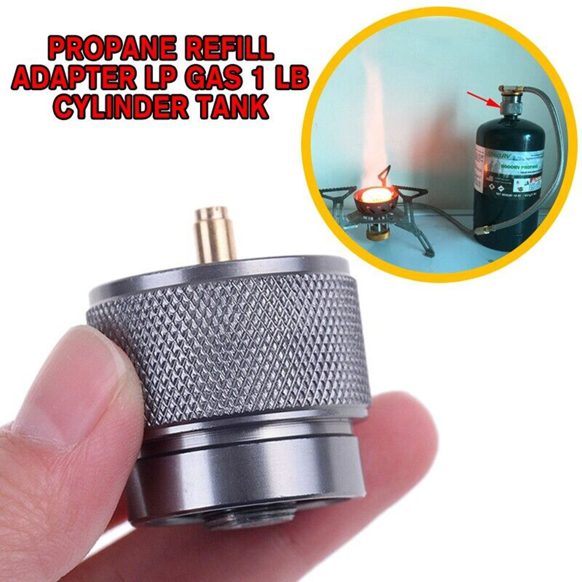 Adaptador de Recarga para Fogã - Camping Cooking Gas Canister avaliação e preço