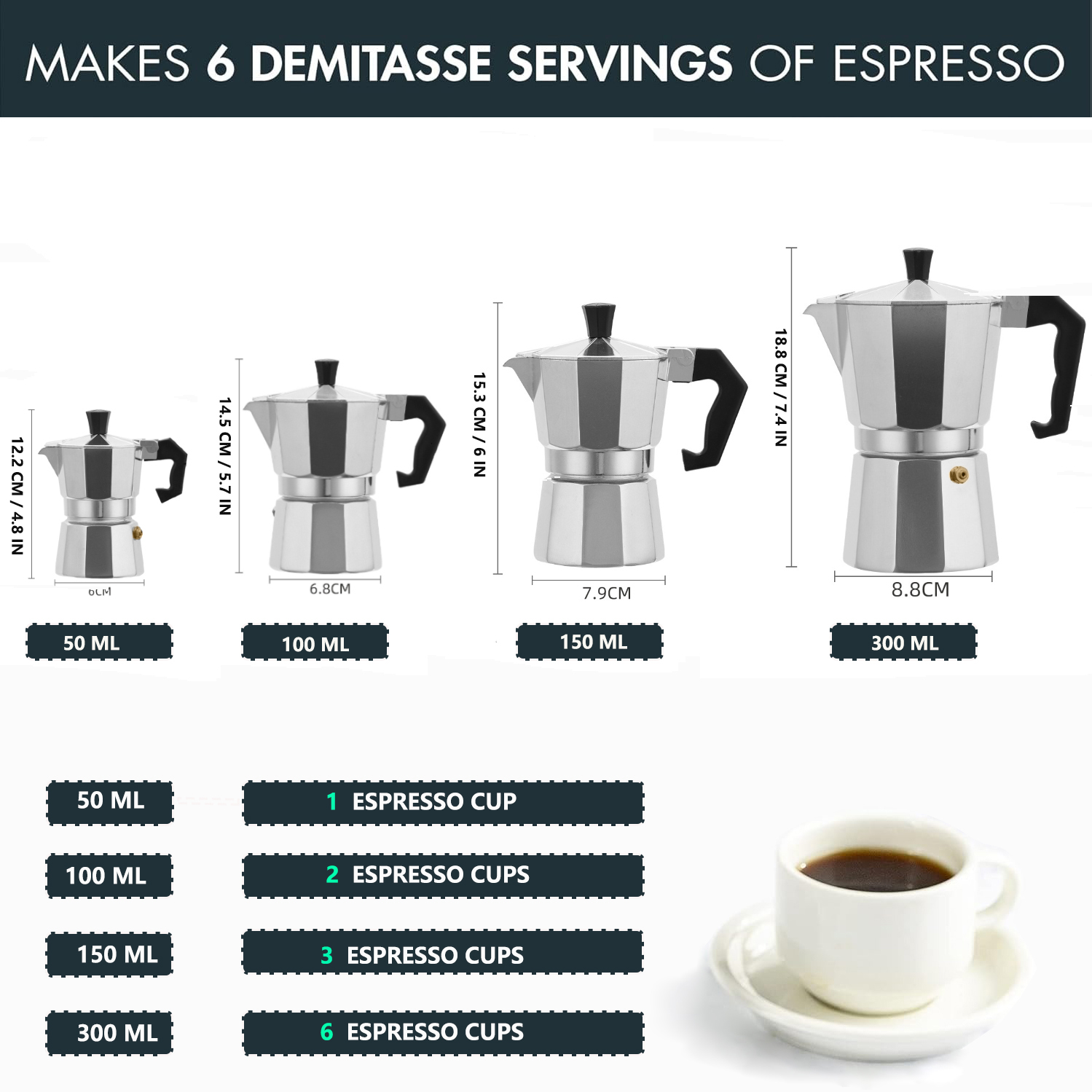 Cafeteira Moka Clássica de Alu - Camping Cooking Accessories avaliação e preço