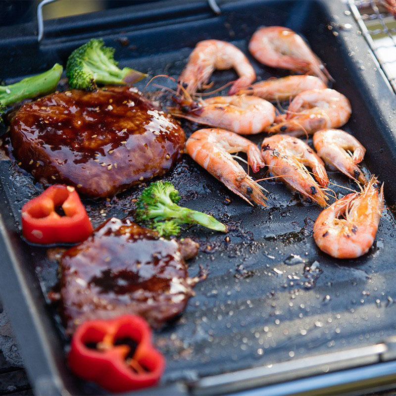 Panela de Grelhar Quadrada Gro - Camping Cooking Pan avaliação e preço