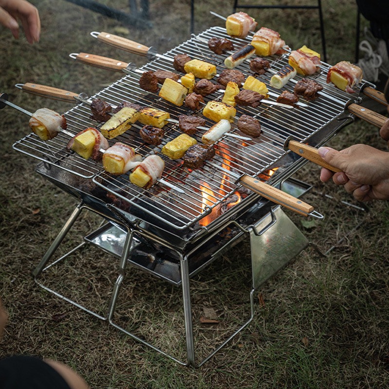 Churrasqueira Portátil para Ac - Camping Cooking Fire Pit avaliação e preço