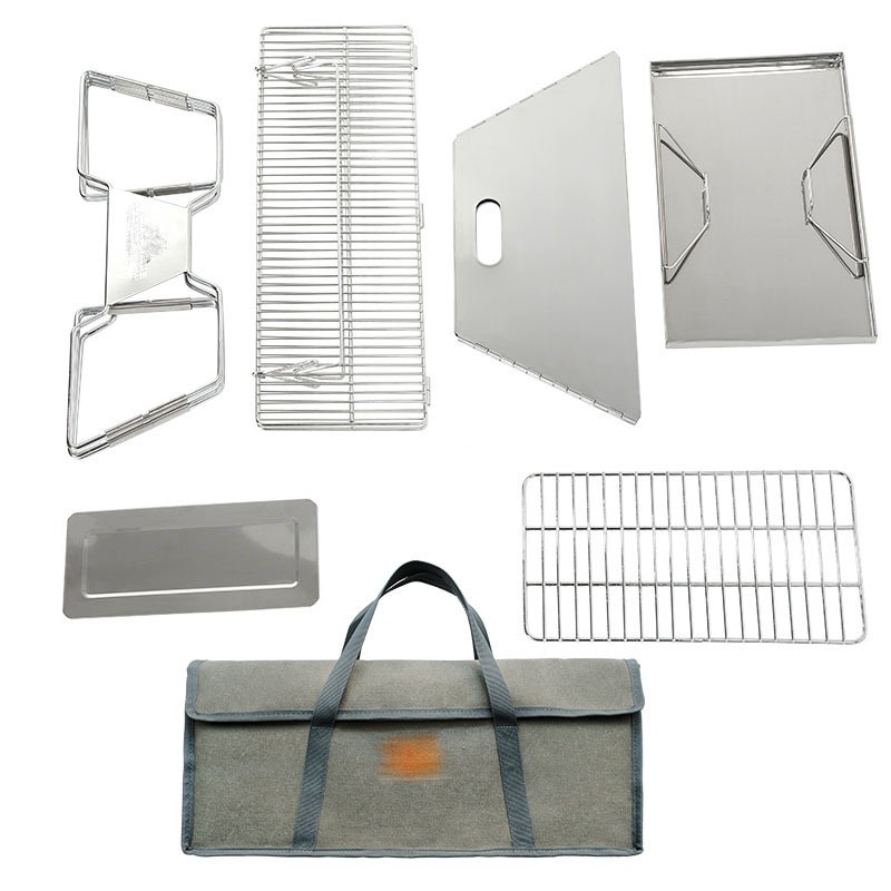 Churrasqueira Portátil para Ac - Camping Cooking Fire Pit avaliação e preço
