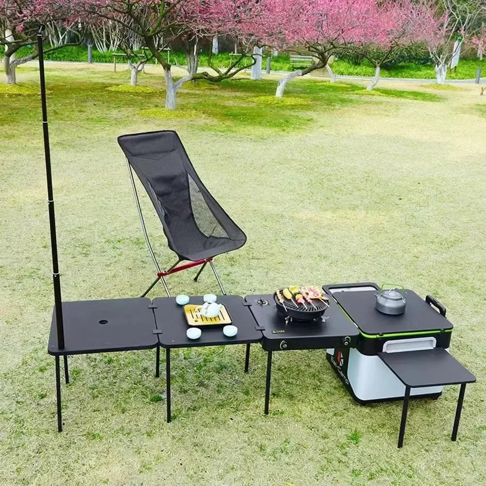 JWQ-007 Caixa de Cozinha Portá - Quality Camping Cooking Set avaliação e preço