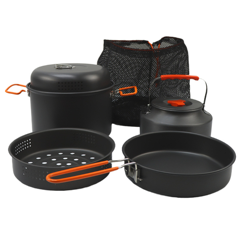 Conjunto de panelas ao ar livr - Camping Cooking Pan avaliação e preço