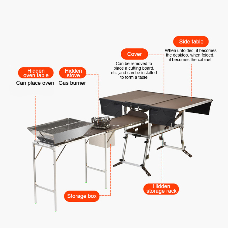 Conjunto de cozinha portátil d - Quality Camping Cooking Set avaliação e preço