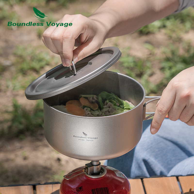 Pote de acampamento de titânio - Camping Cooking Accessories avaliação e preço