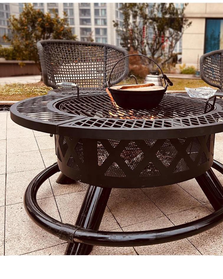 Grande ao ar livre queima de m - Camping Cooking Fire Pit avaliação e preço