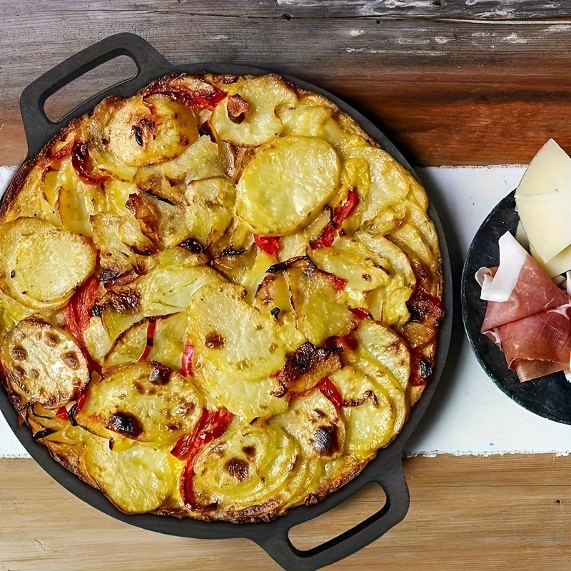 1 pçs ferro fundido ao ar livr - Camping Cooking Pan avaliação e preço