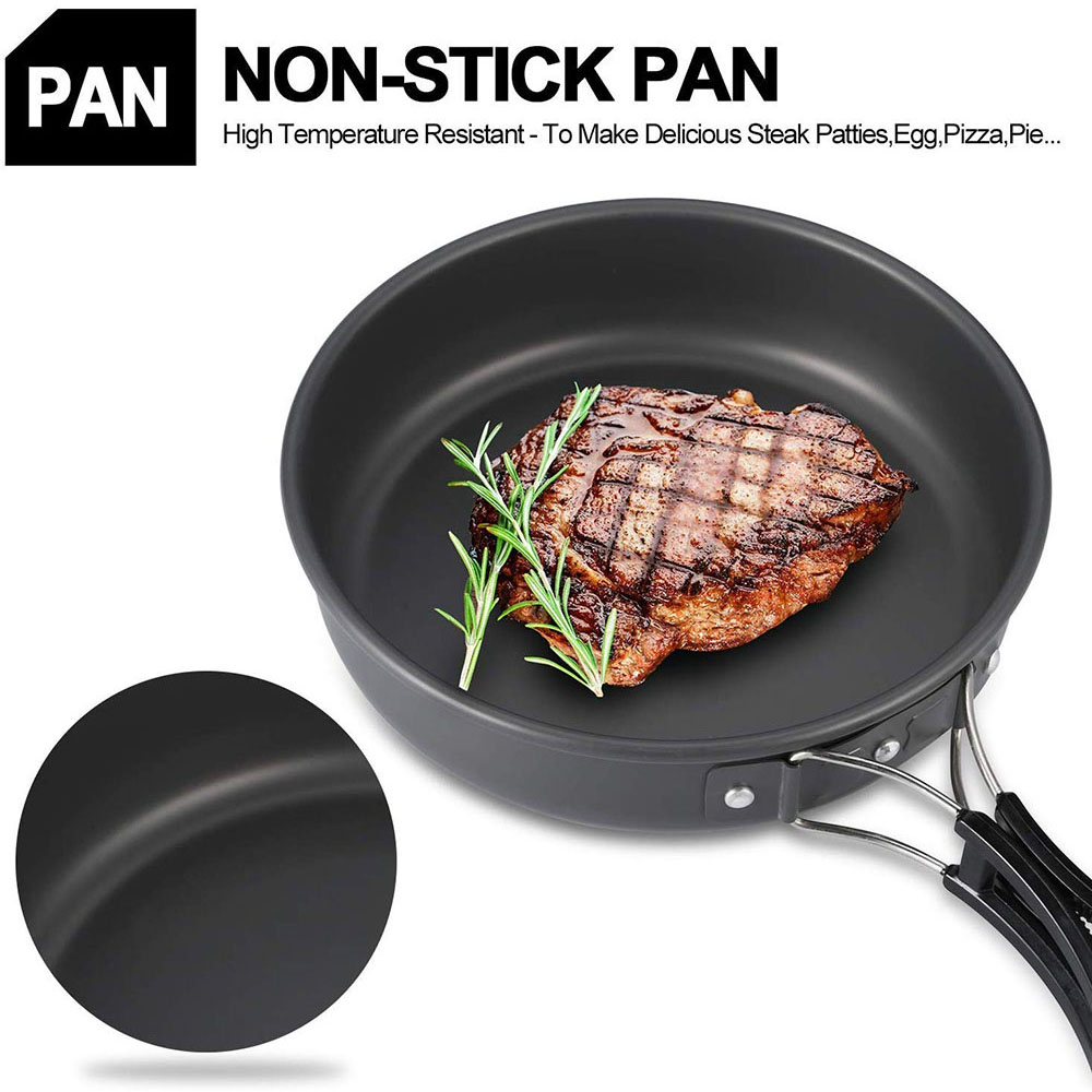 Conjunto de Utensílios de Cozi - Camping Cooking Pan avaliação e preço