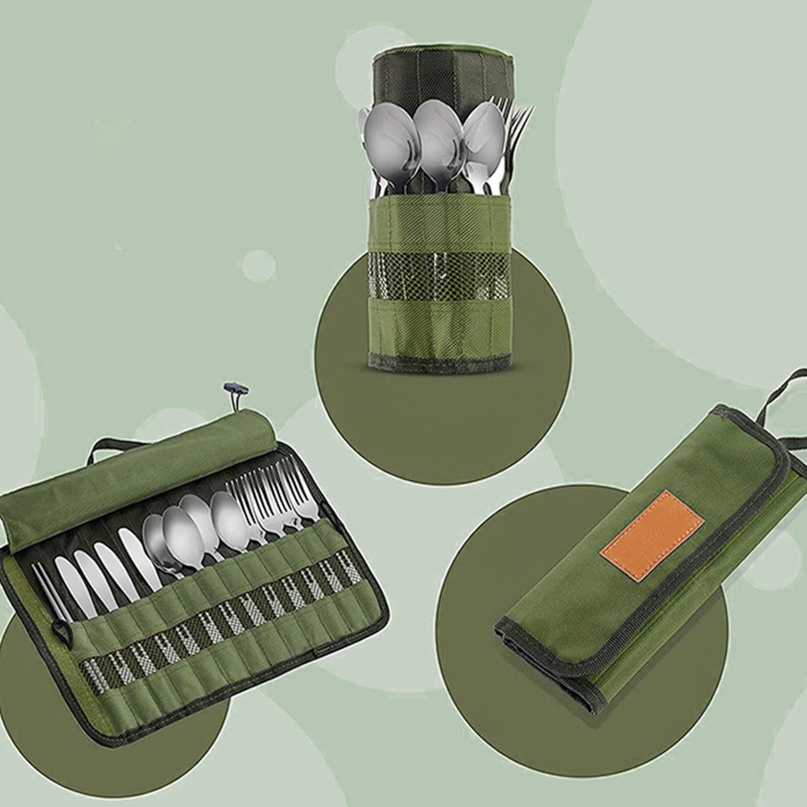 Bolsa de Talheres para Camping - Camping Cooking Utensil Roll avaliação e preço
