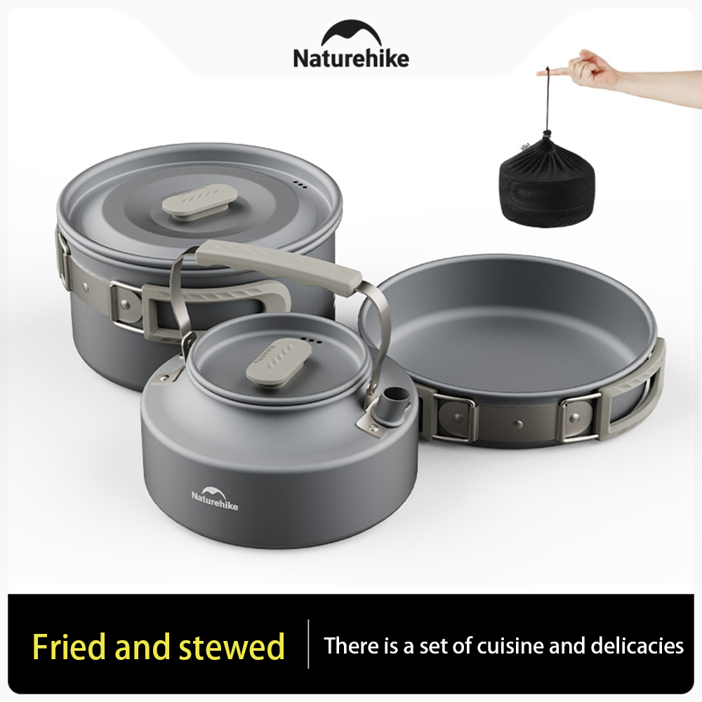 Naturehike conjunto de panelas - Camping Cooking Pan avaliação e preço